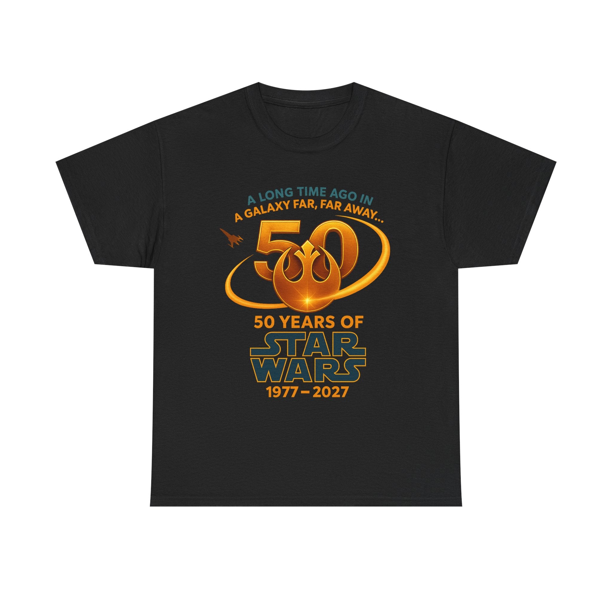 Star Wars 50th Anniversary Tee — "A Long Time Ago" 1977–2027 Commemorative Shirt