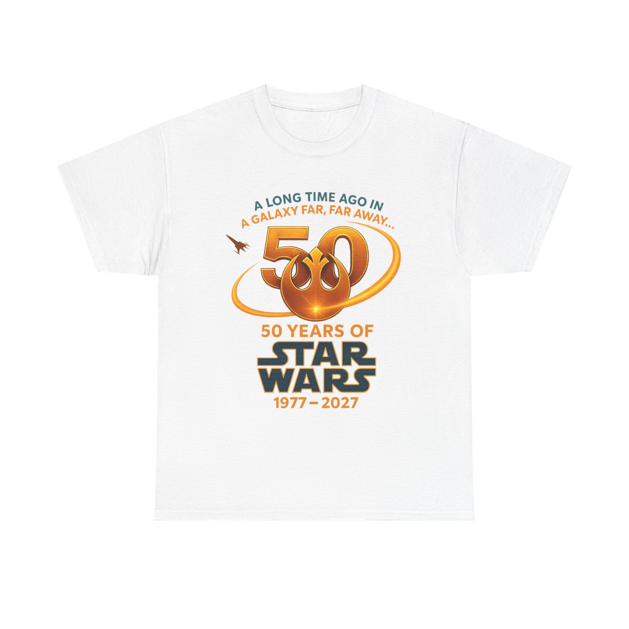 Star Wars 50th Anniversary Tee — "A Long Time Ago" 1977–2027 Commemorative Shirt