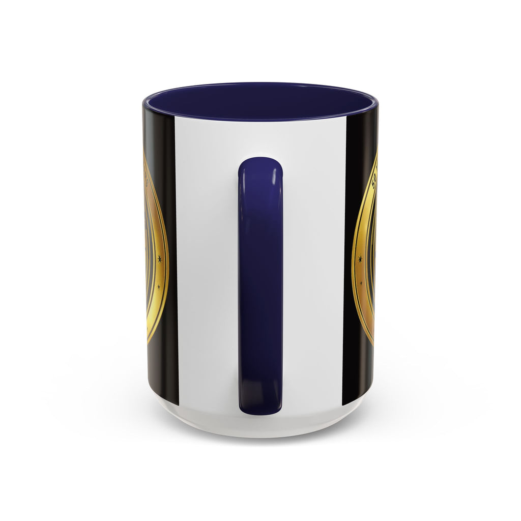 50th Anniversary Star Wars Coffee Mug — 1977–2021 Gold Emblem Accent Mug (11/15 oz)