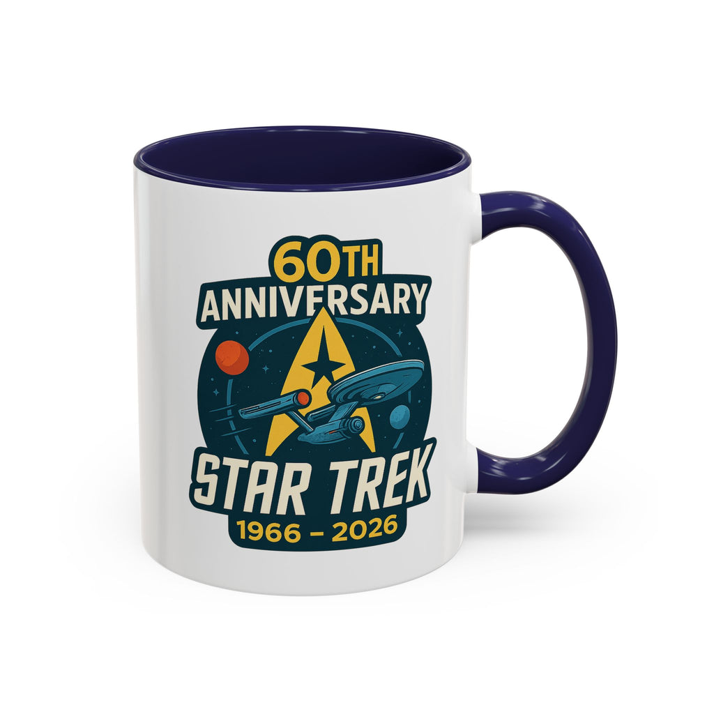 Coffee Mug - Retro Starship Anniversary Design