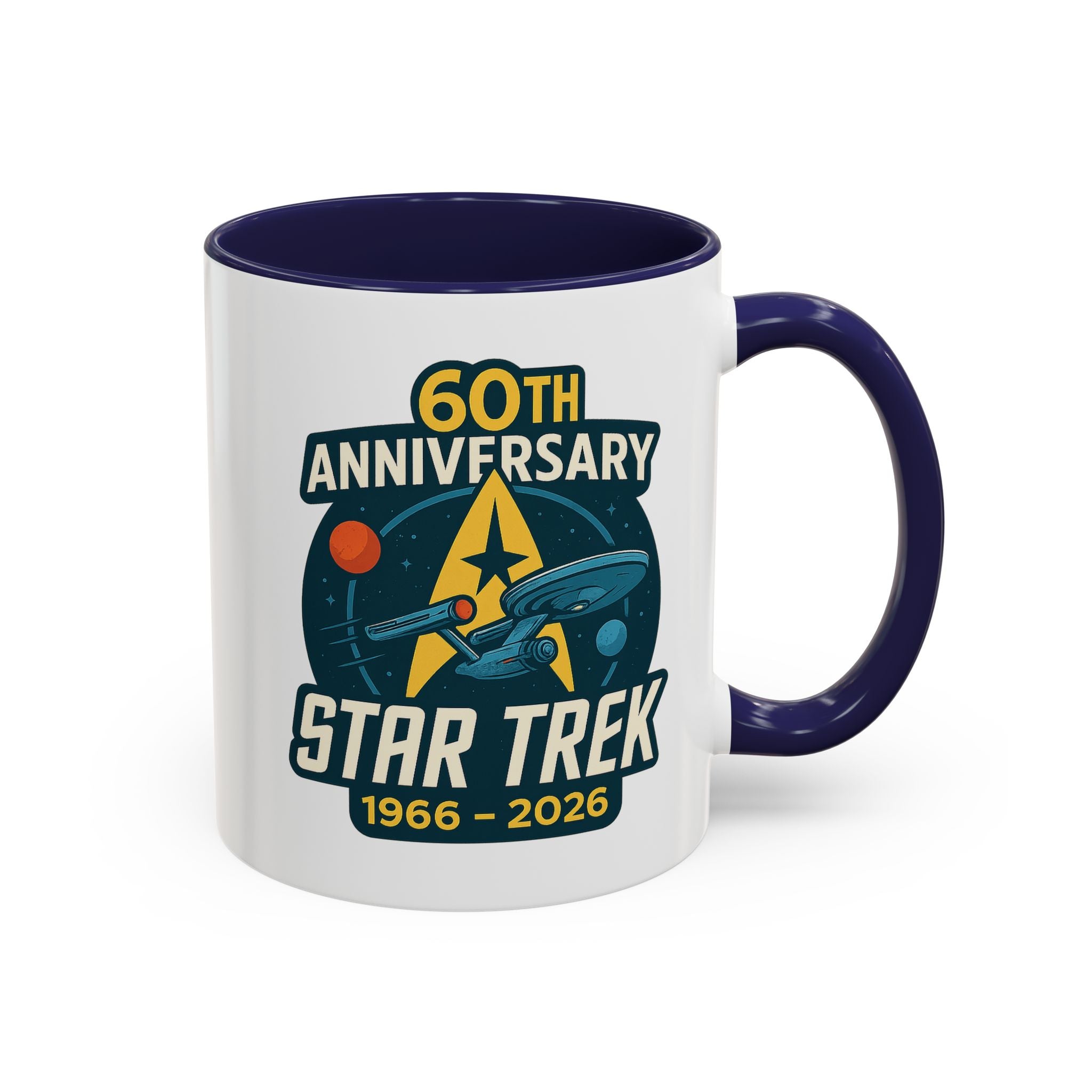 Coffee Mug - Retro Starship Anniversary Design