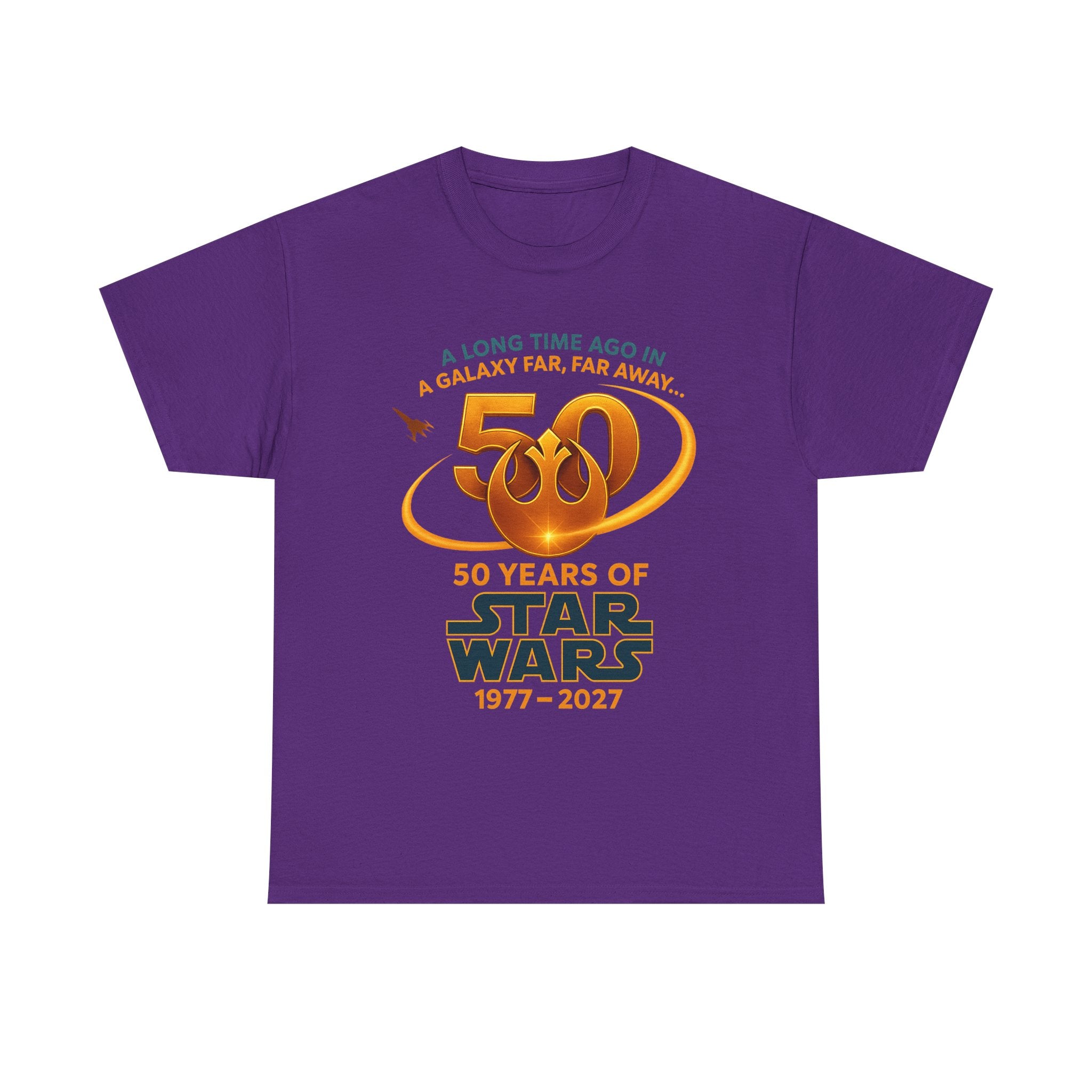 Star Wars 50th Anniversary Tee — "A Long Time Ago" 1977–2027 Commemorative Shirt