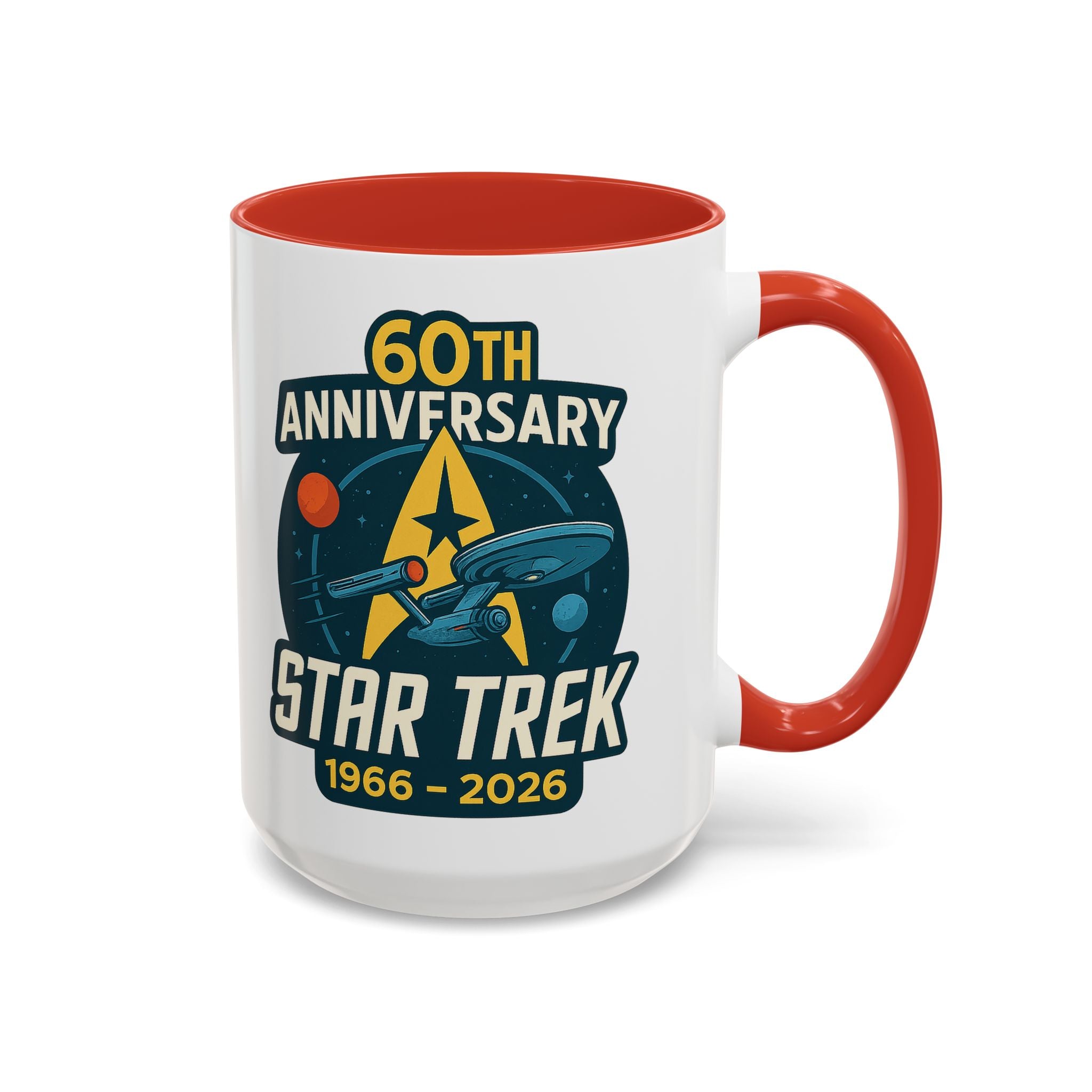 Coffee Mug - Retro Starship Anniversary Design