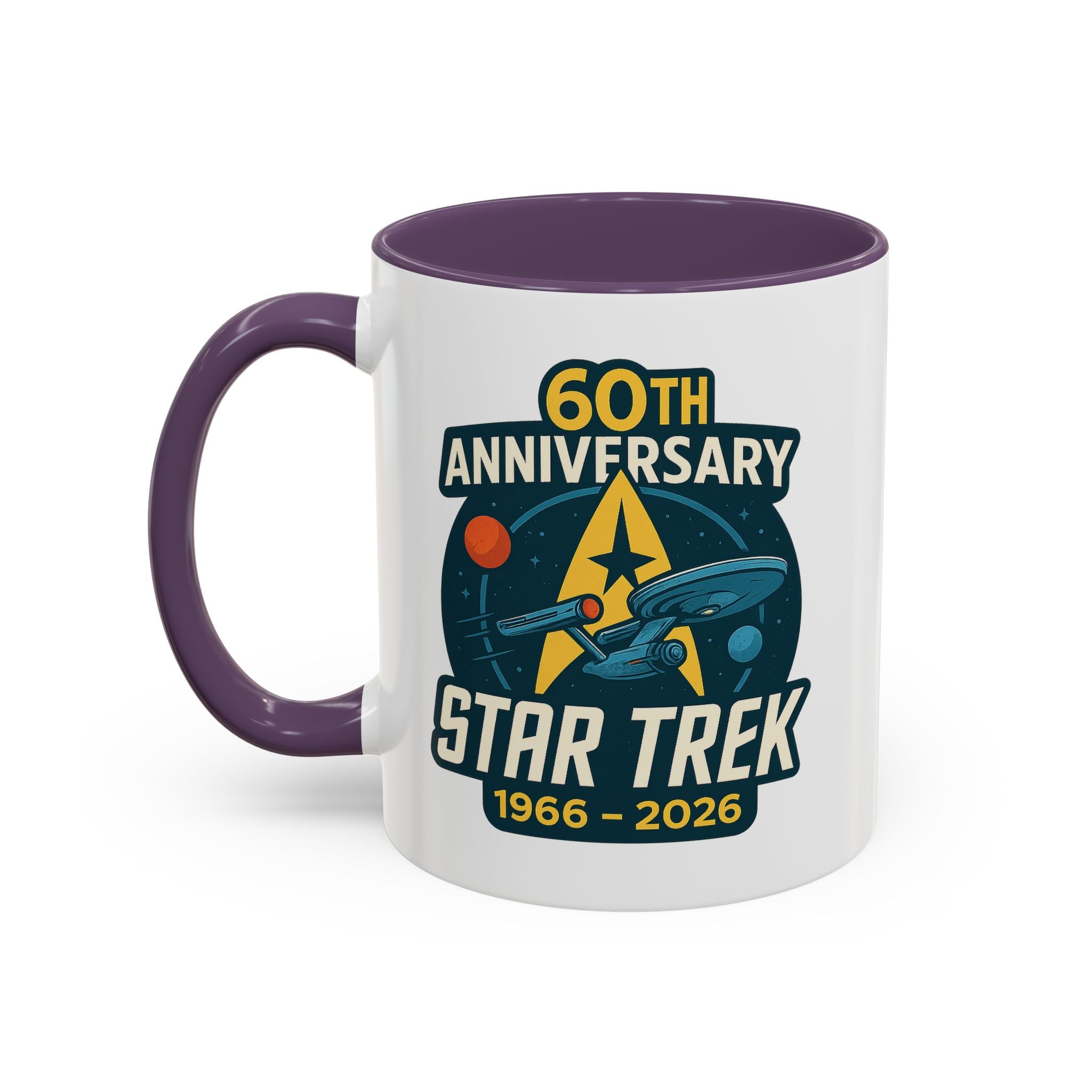 Coffee Mug - Retro Starship Anniversary Design
