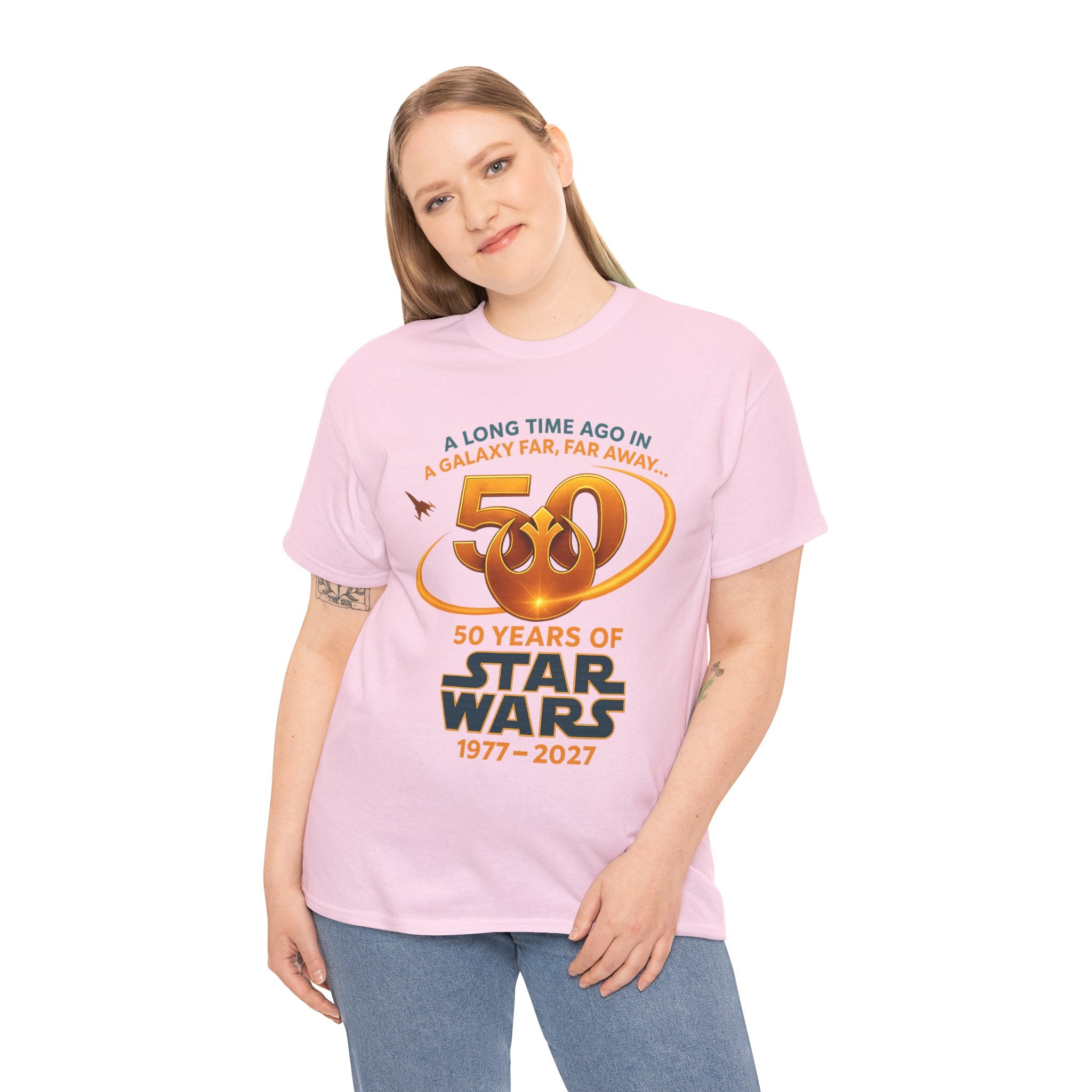 Star Wars 50th Anniversary Tee — "A Long Time Ago" 1977–2027 Commemorative Shirt