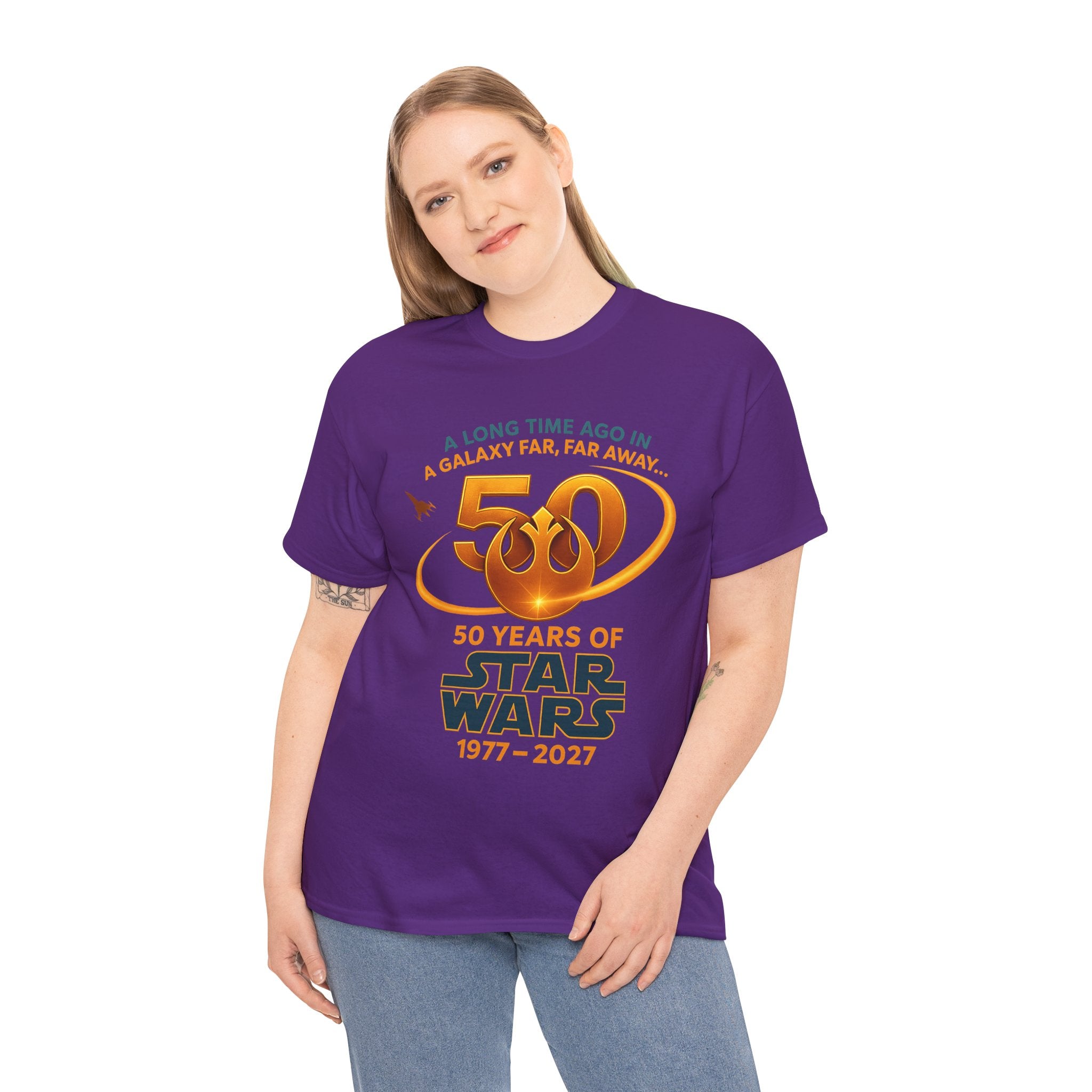 Star Wars 50th Anniversary Tee — "A Long Time Ago" 1977–2027 Commemorative Shirt