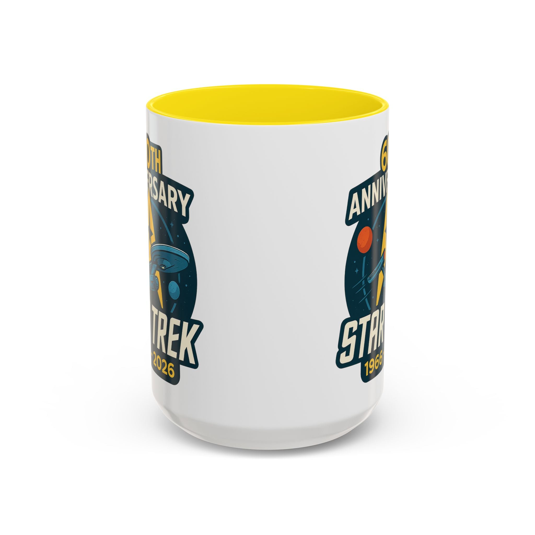 Coffee Mug - Retro Starship Anniversary Design