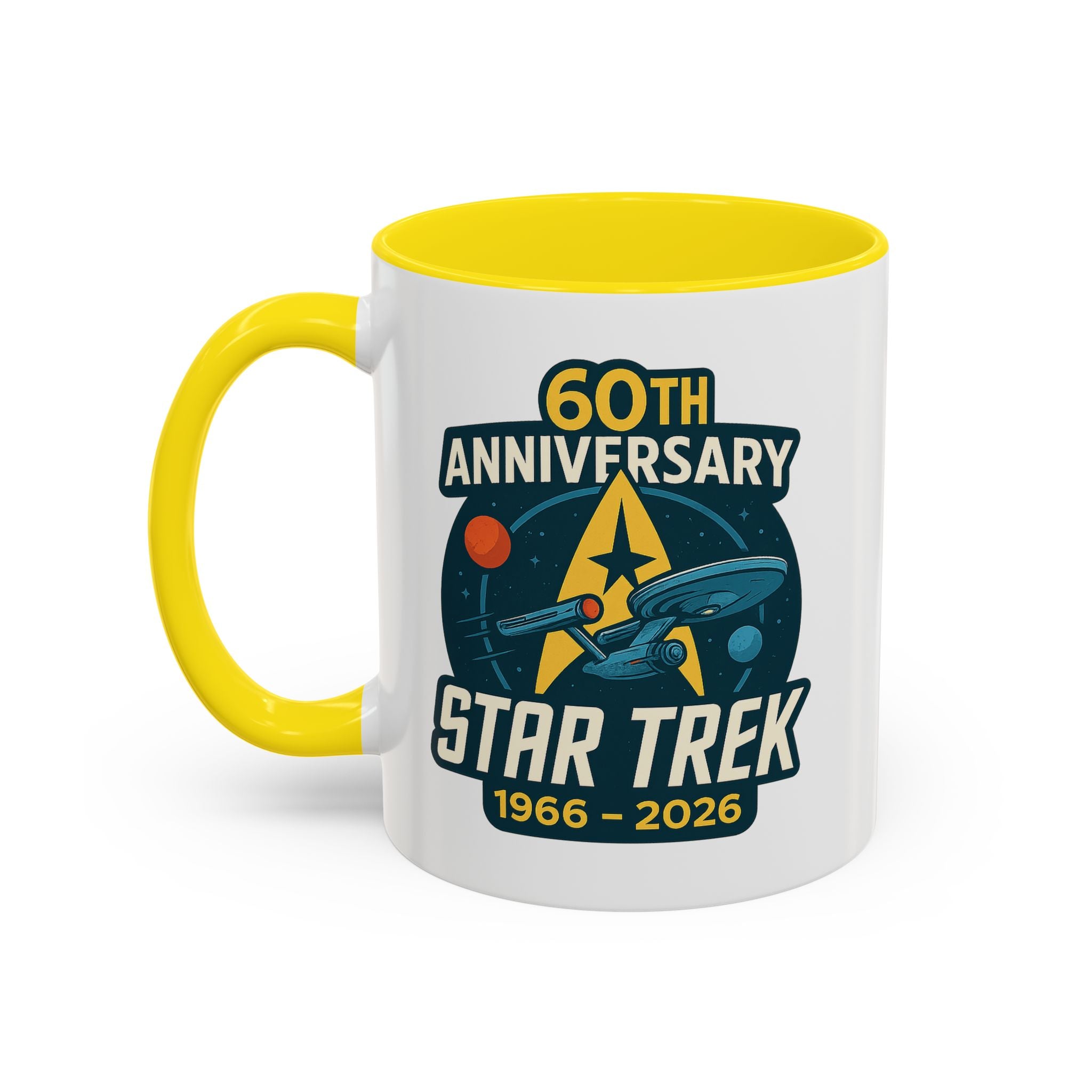 Coffee Mug - Retro Starship Anniversary Design