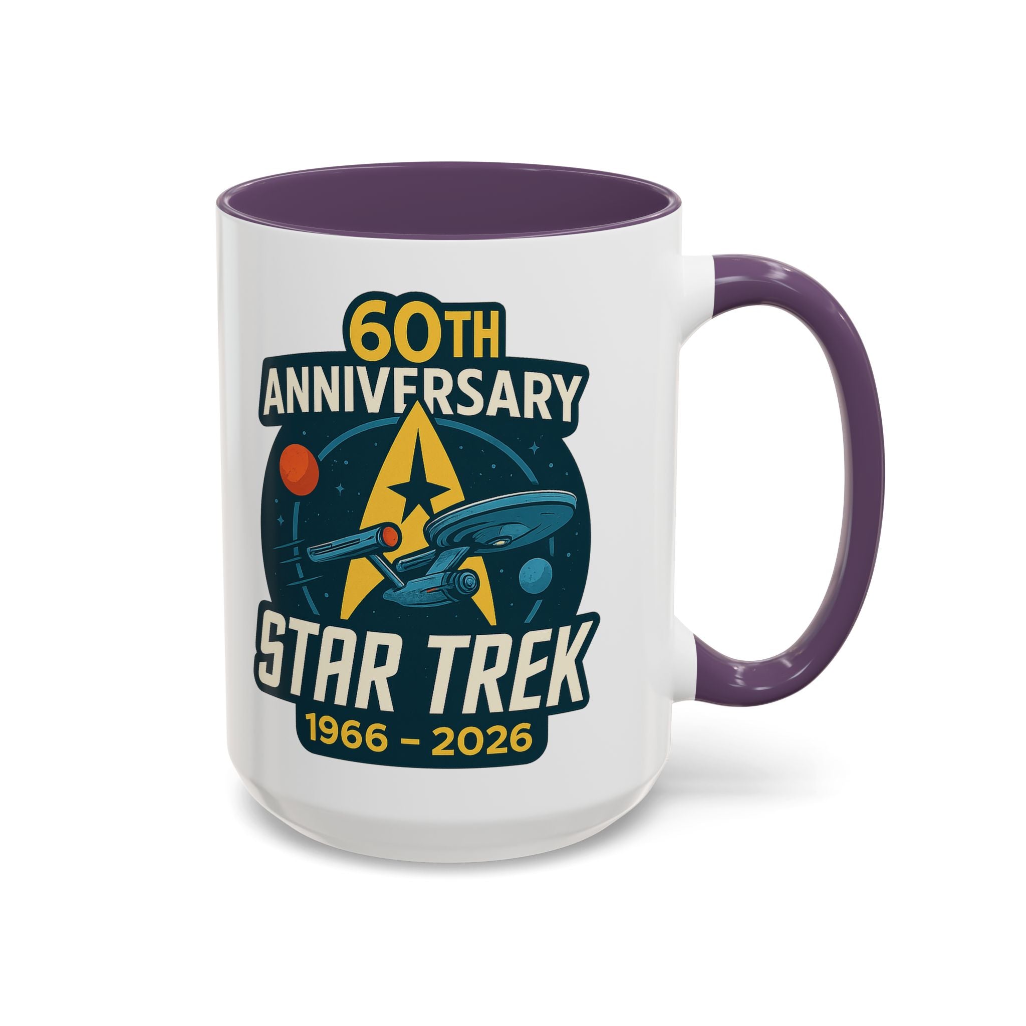 Coffee Mug - Retro Starship Anniversary Design