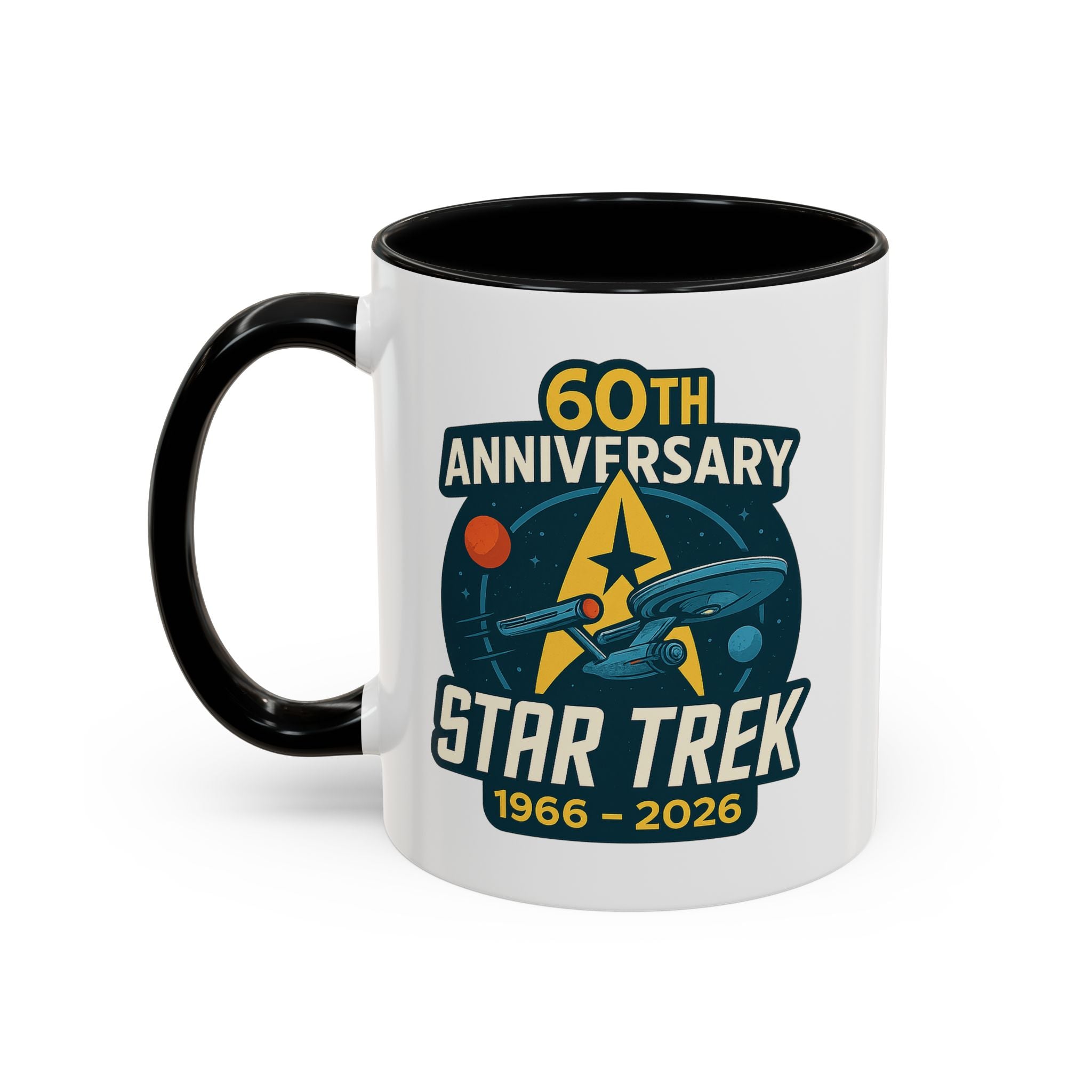 Coffee Mug - Retro Starship Anniversary Design