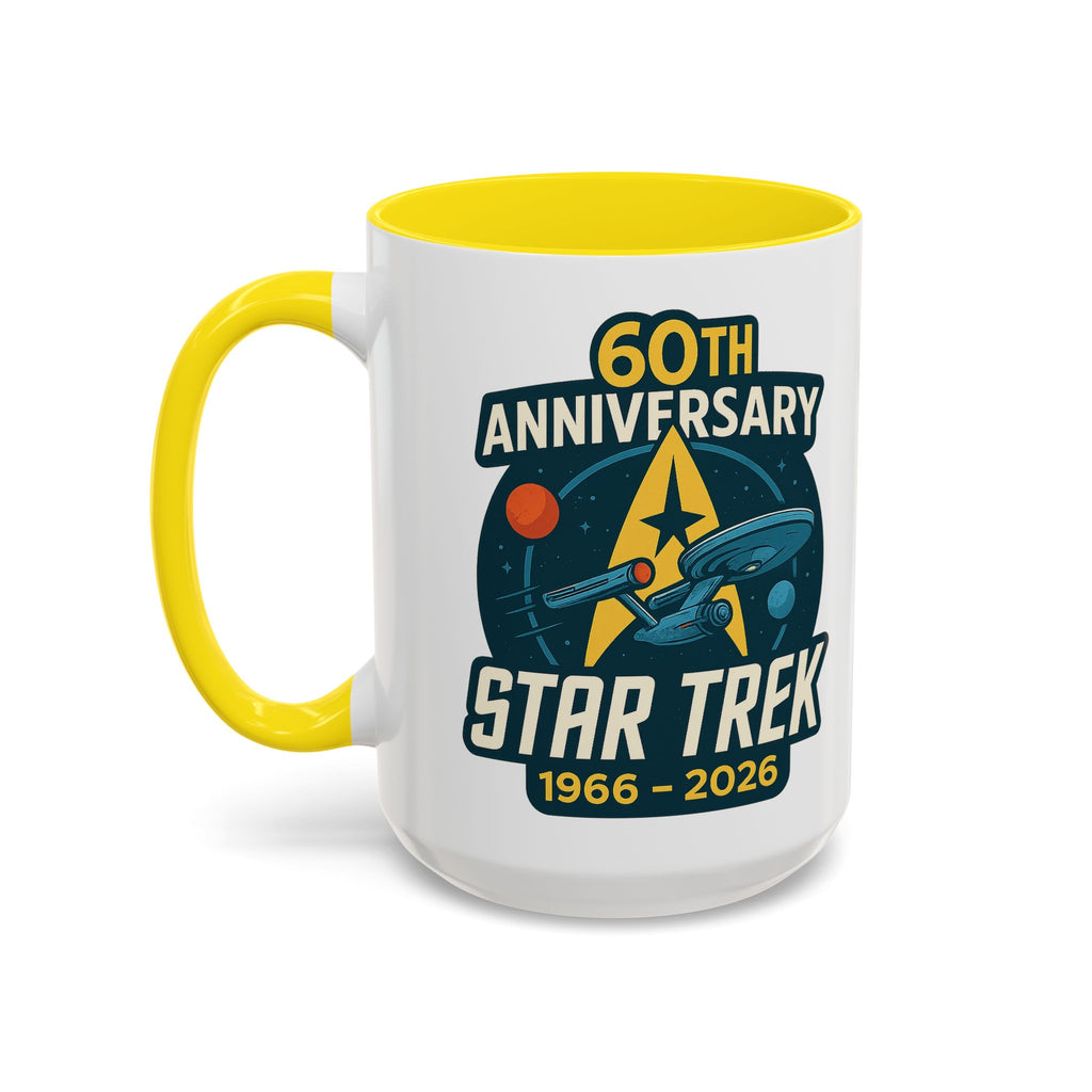 Coffee Mug - Retro Starship Anniversary Design