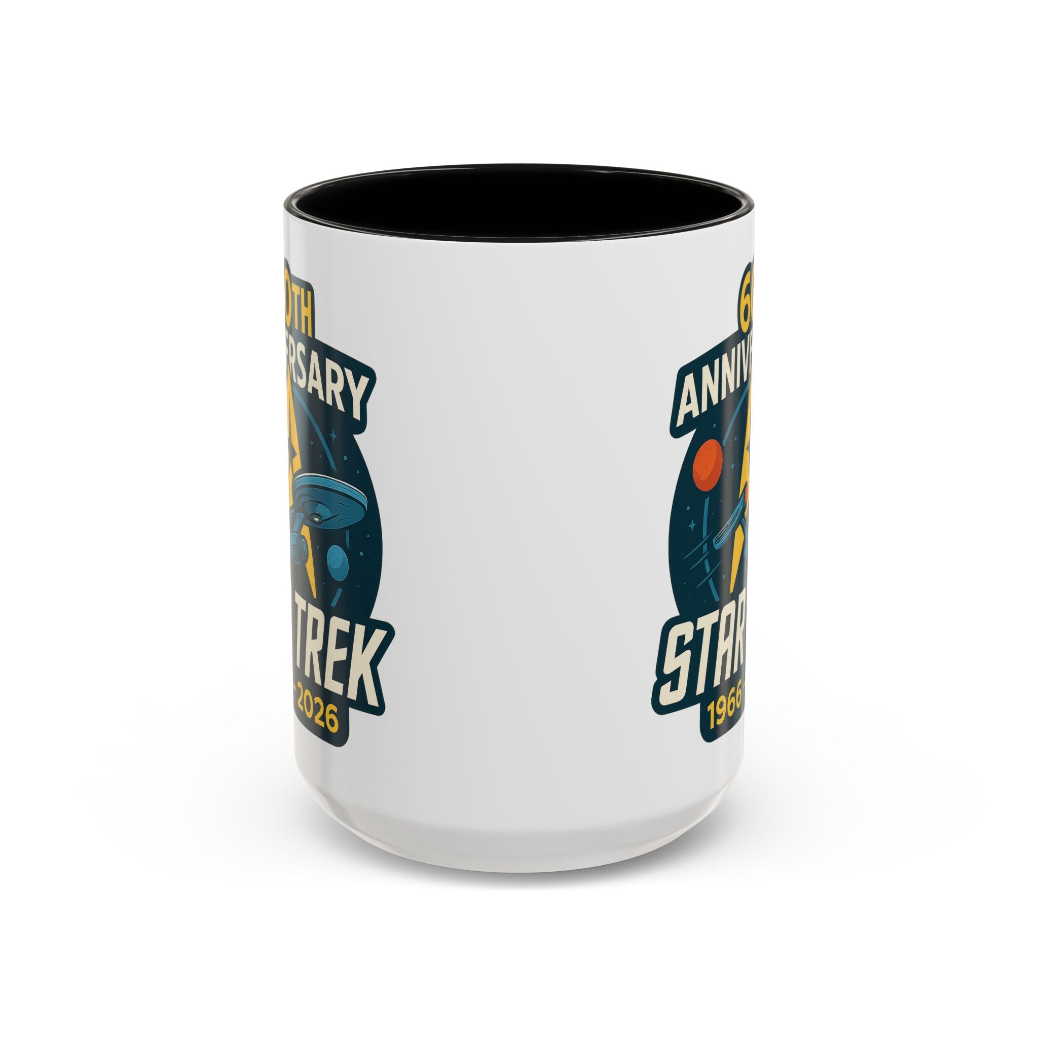 Coffee Mug - Retro Starship Anniversary Design