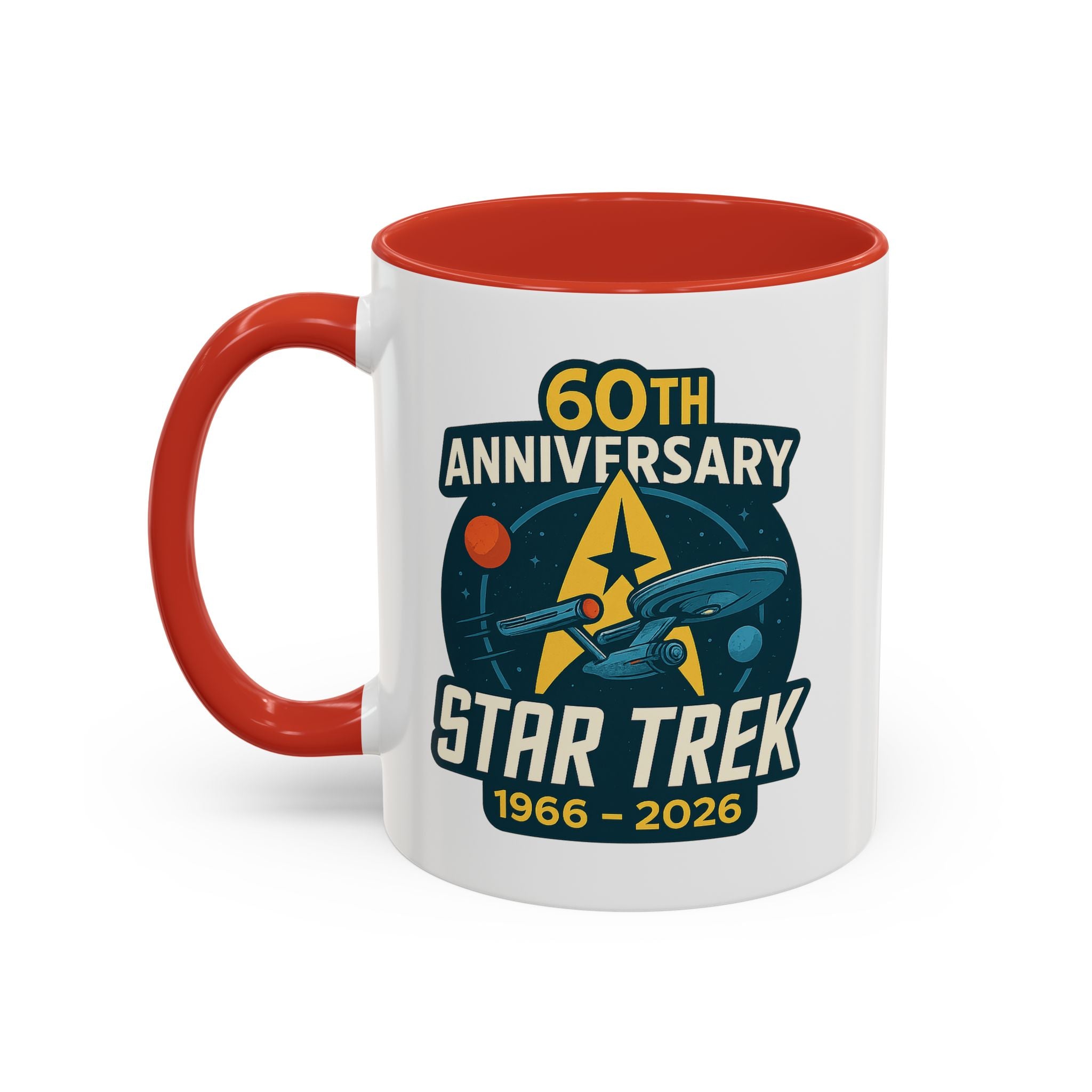 Coffee Mug - Retro Starship Anniversary Design