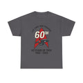 60th Star Trek Anniversary T‑Shirt — "Live Long and Prosper" 1966–2026 Red