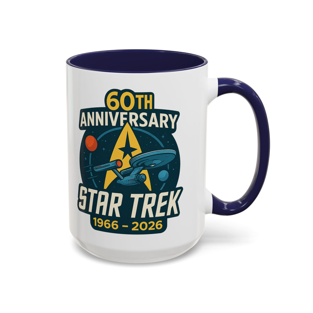 Coffee Mug - Retro Starship Anniversary Design