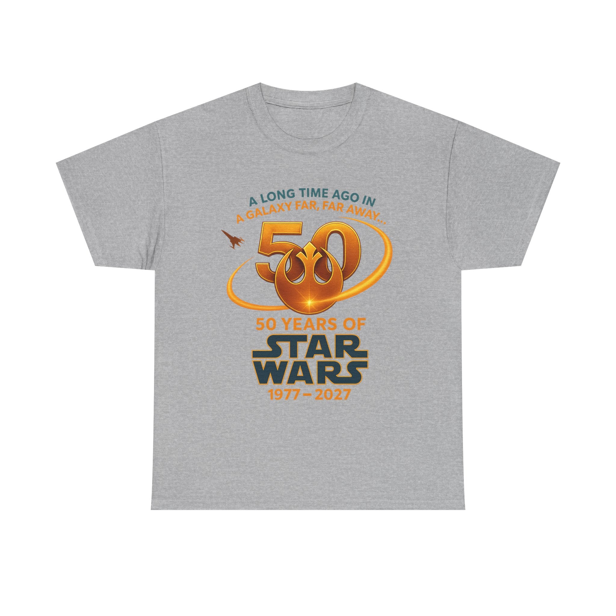 Star Wars 50th Anniversary Tee — "A Long Time Ago" 1977–2027 Commemorative Shirt