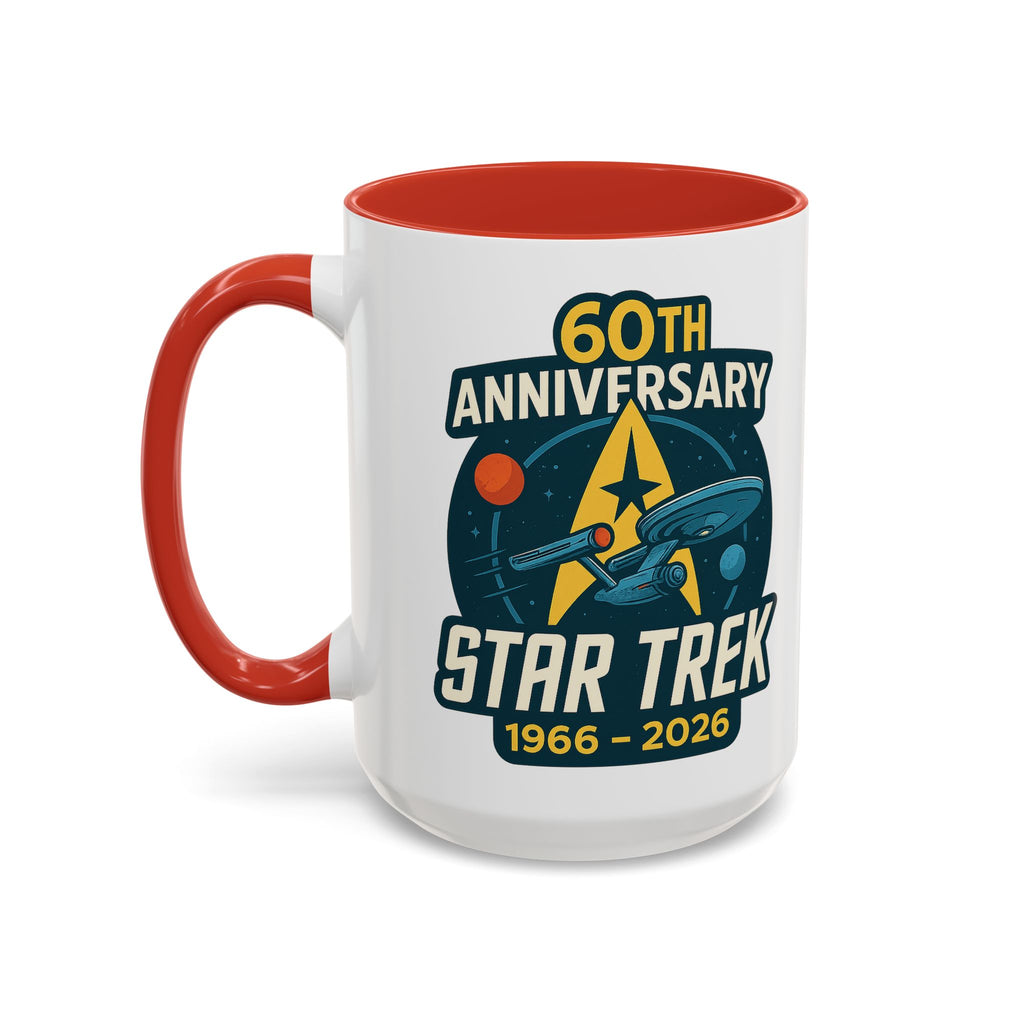 Coffee Mug - Retro Starship Anniversary Design