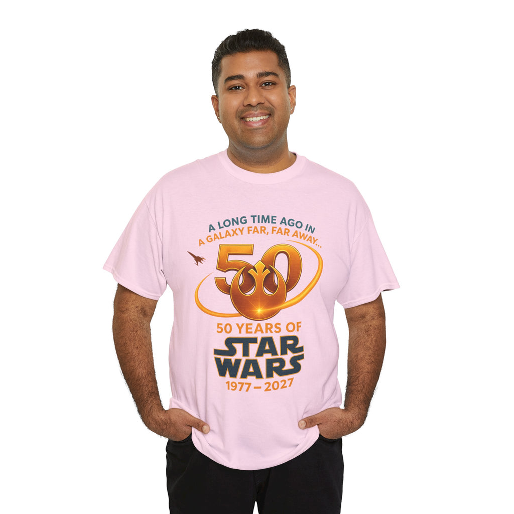Star Wars 50th Anniversary Tee — "A Long Time Ago" 1977–2027 Commemorative Shirt