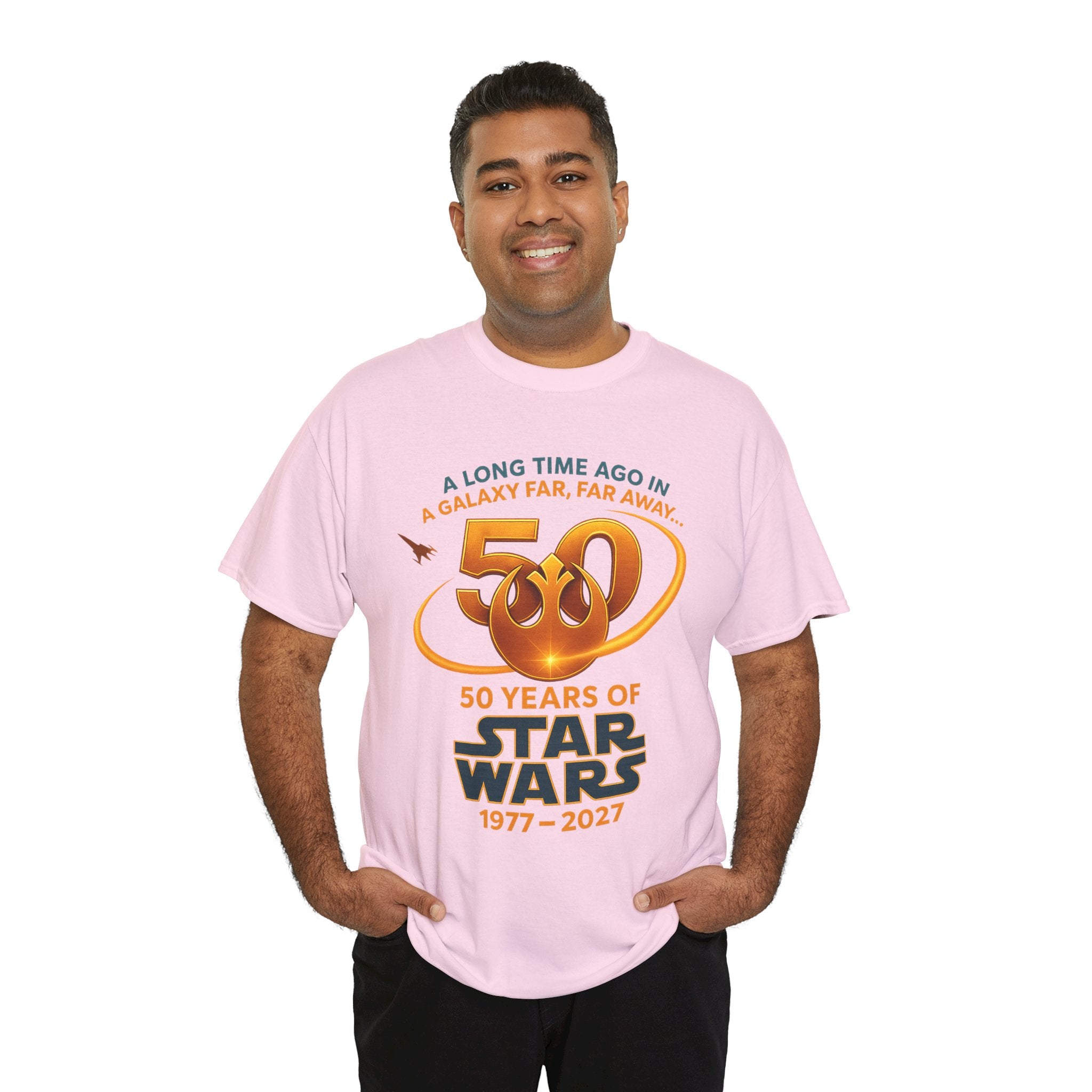 Star Wars 50th Anniversary Tee — "A Long Time Ago" 1977–2027 Commemorative Shirt