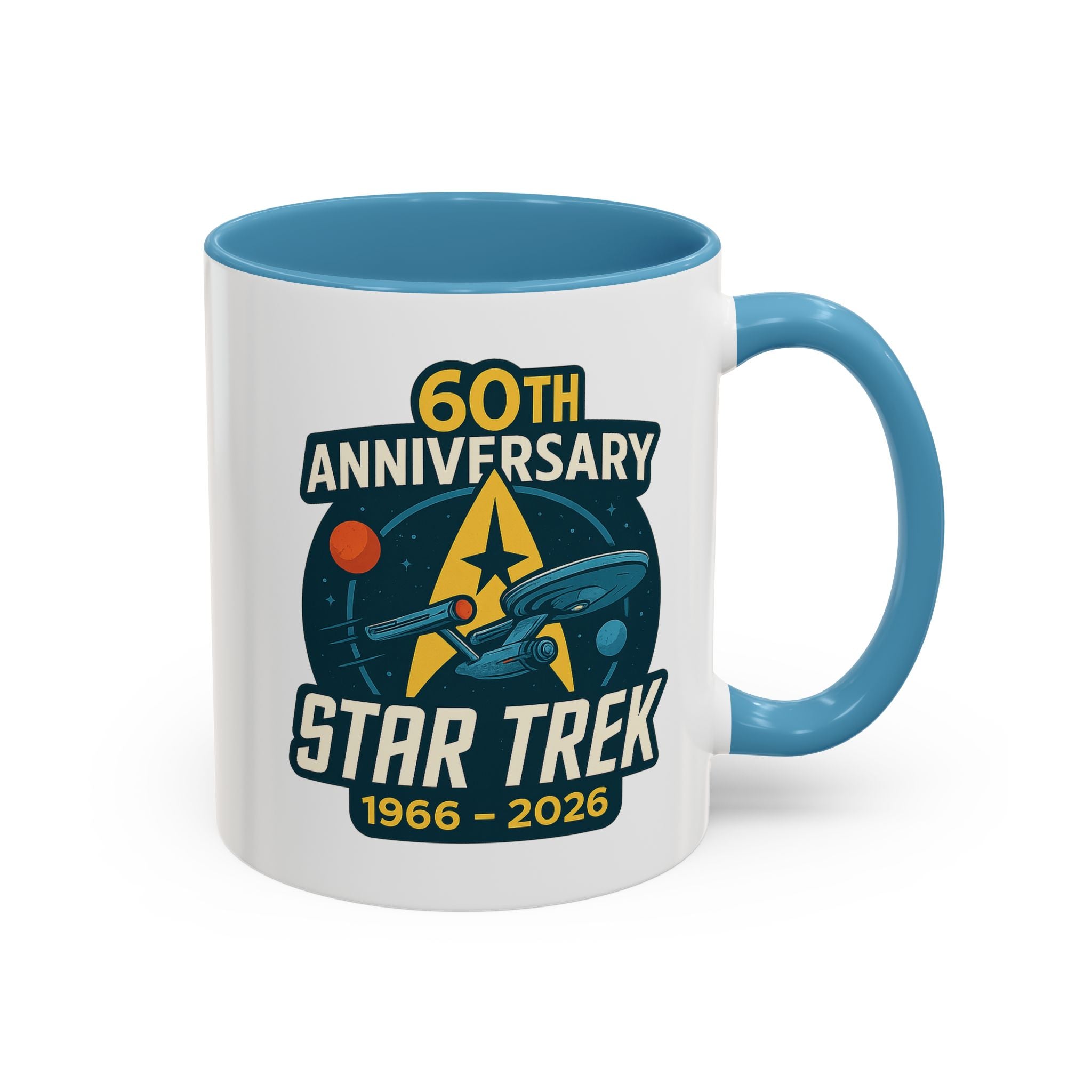 Coffee Mug - Retro Starship Anniversary Design
