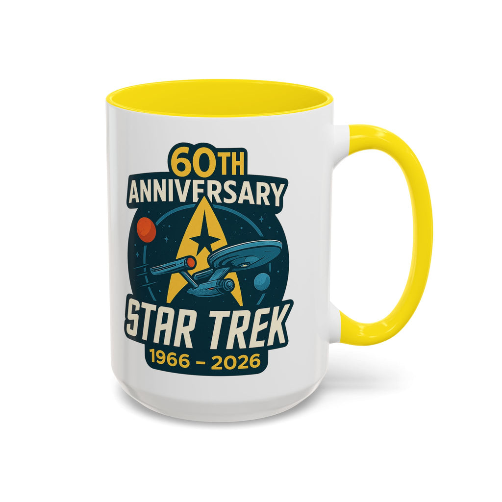 Coffee Mug - Retro Starship Anniversary Design