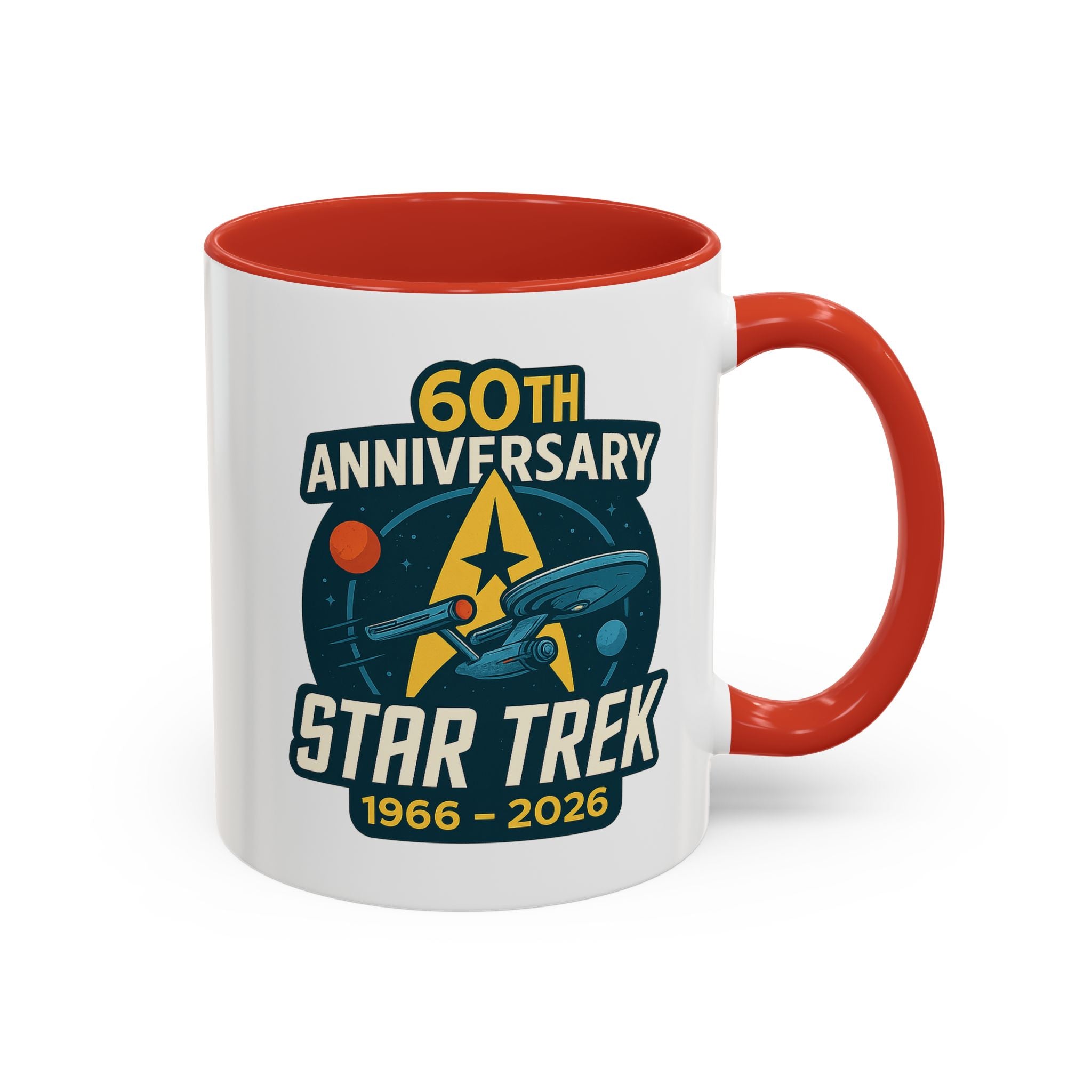 Coffee Mug - Retro Starship Anniversary Design