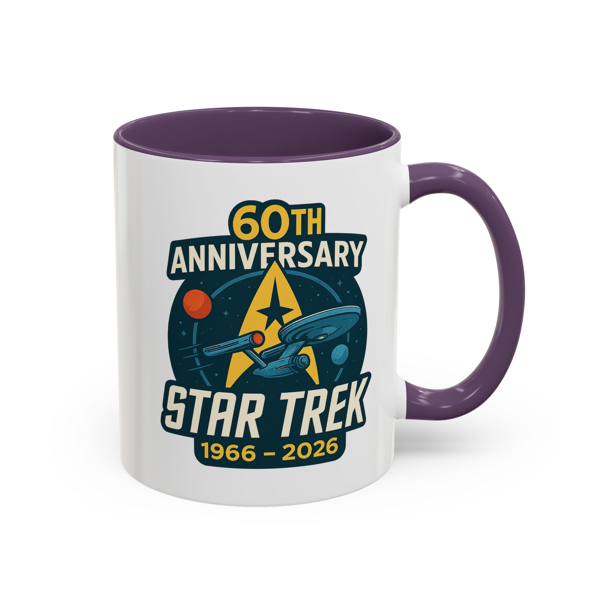 Coffee Mug - Retro Starship Anniversary Design