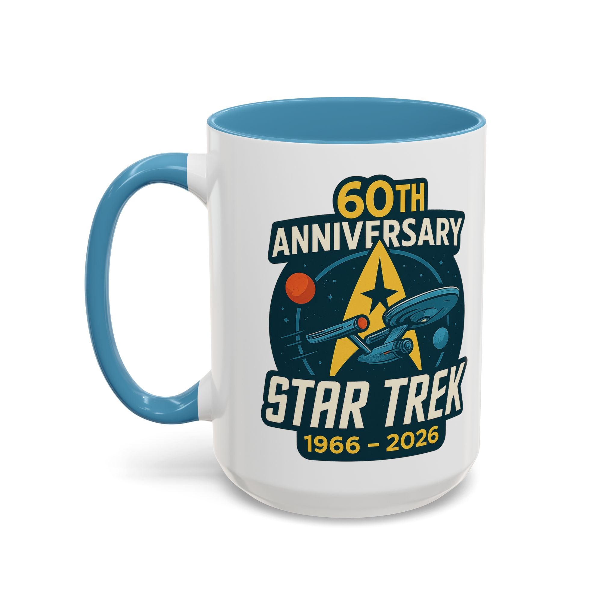 Coffee Mug - Retro Starship Anniversary Design