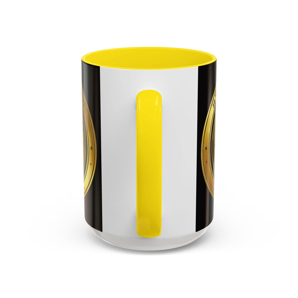 50th Anniversary Star Wars Coffee Mug — 1977–2021 Gold Emblem Accent Mug (11/15 oz)