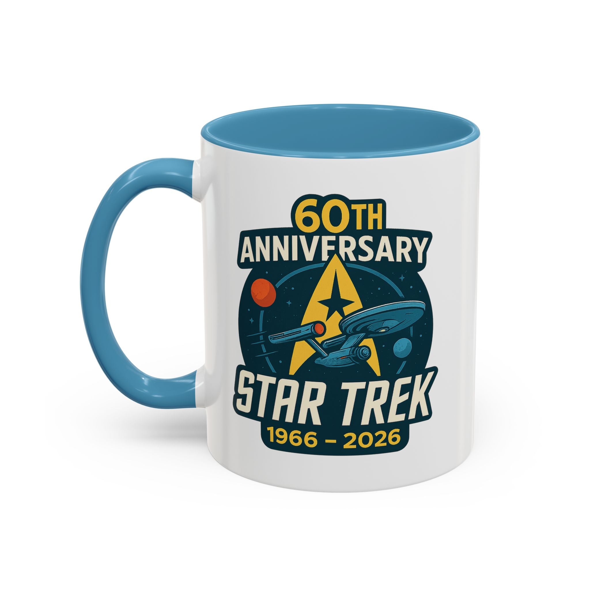 Coffee Mug - Retro Starship Anniversary Design