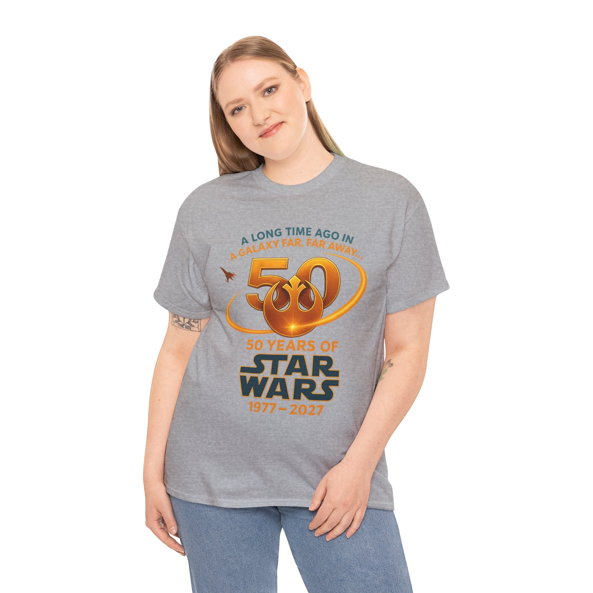Star Wars 50th Anniversary Tee — "A Long Time Ago" 1977–2027 Commemorative Shirt