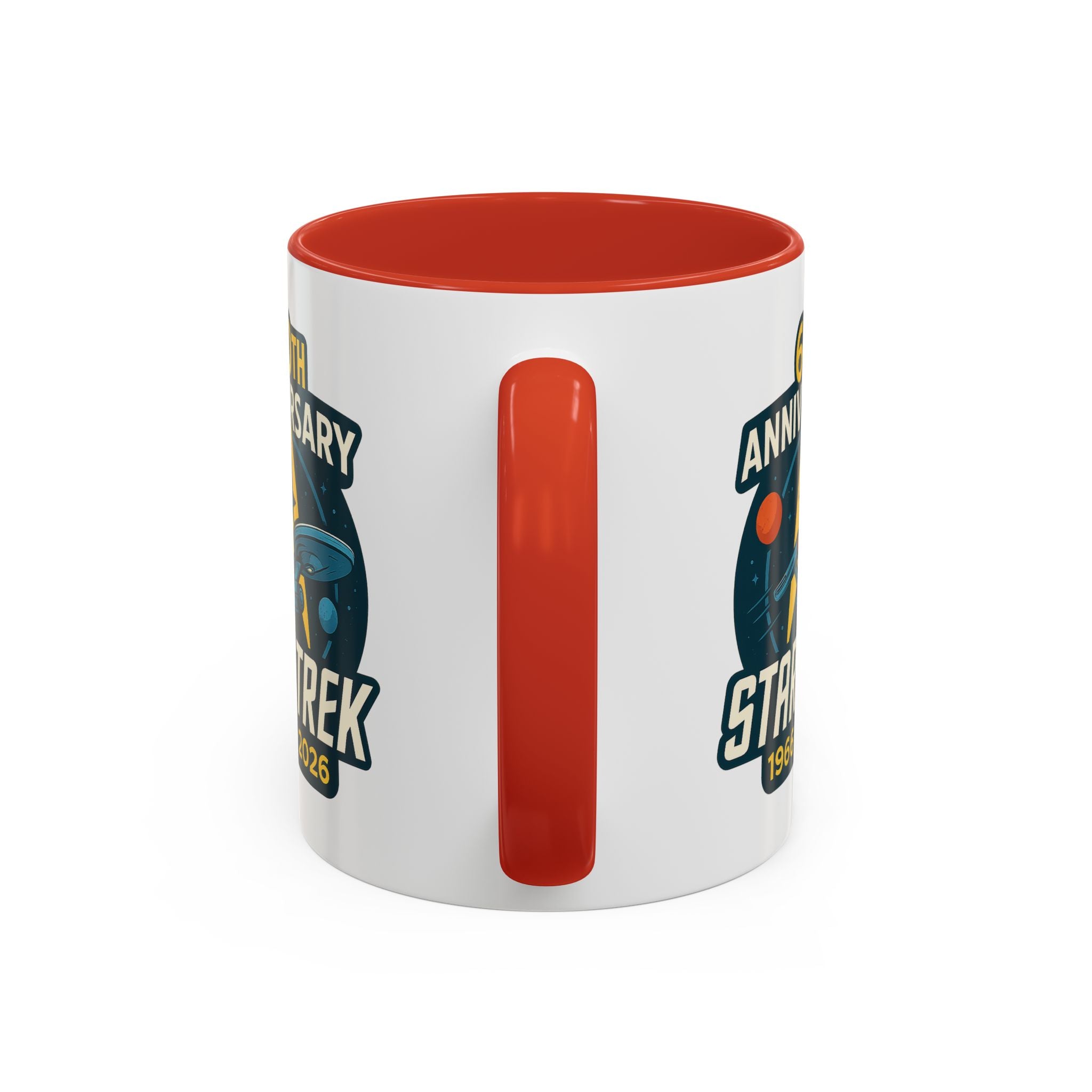 Coffee Mug - Retro Starship Anniversary Design