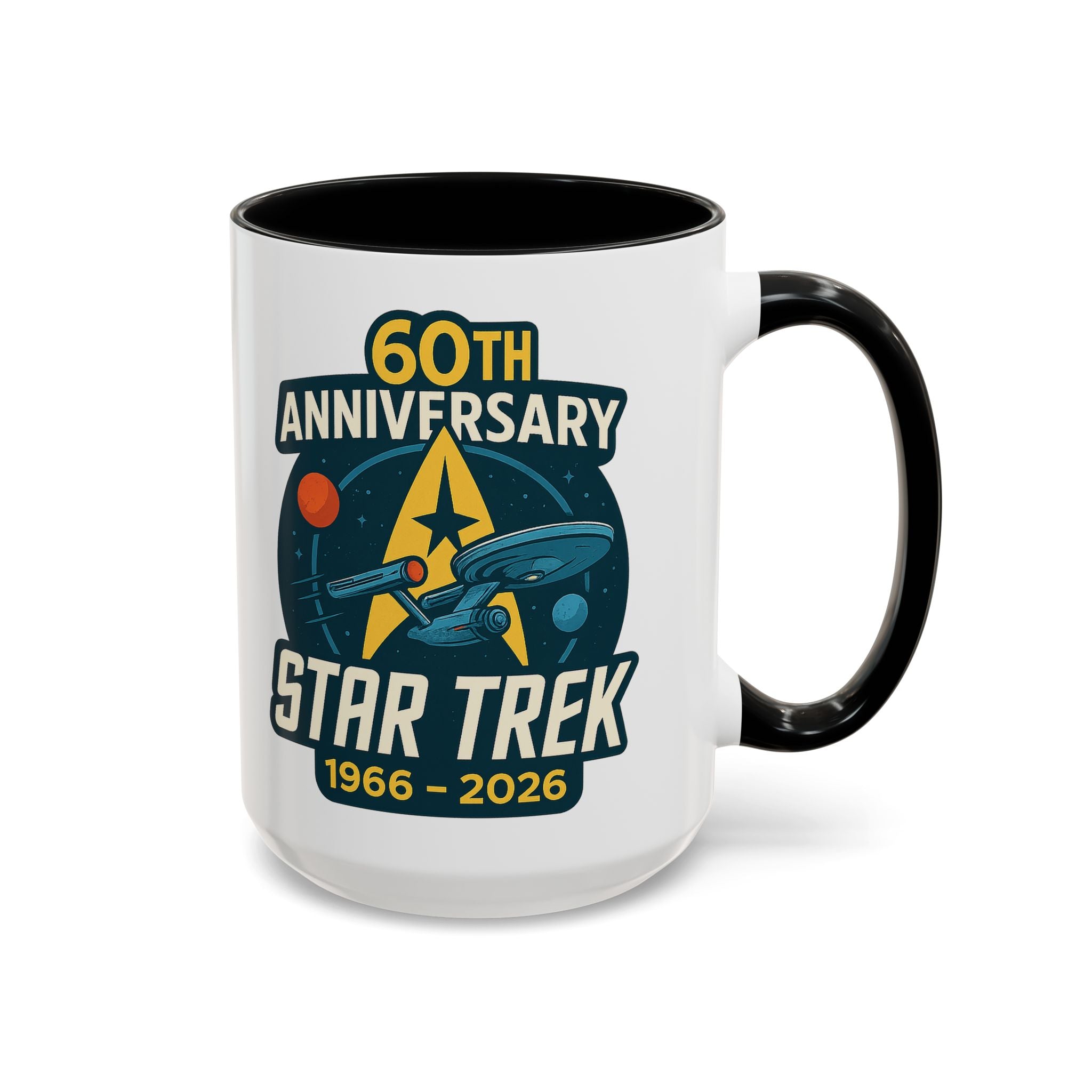Coffee Mug - Retro Starship Anniversary Design