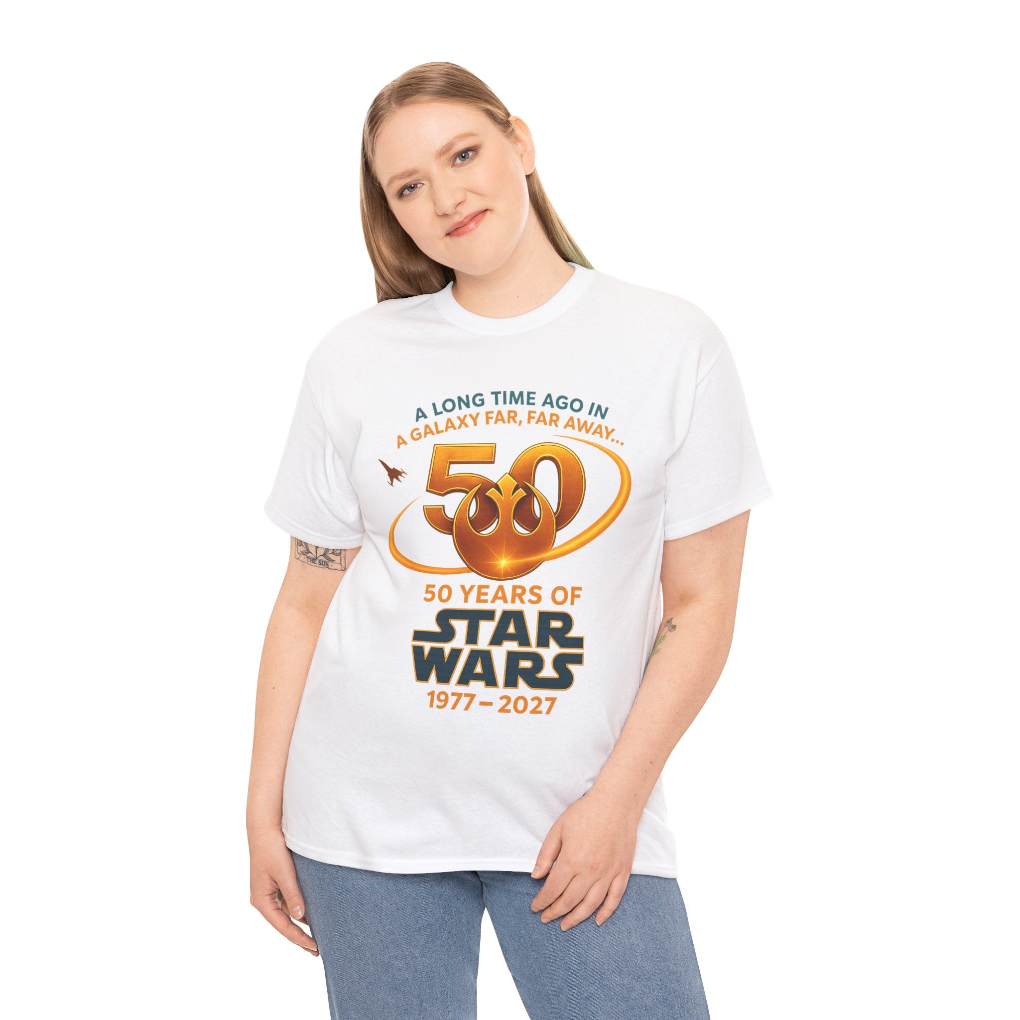 Star Wars 50th Anniversary Tee — "A Long Time Ago" 1977–2027 Commemorative Shirt