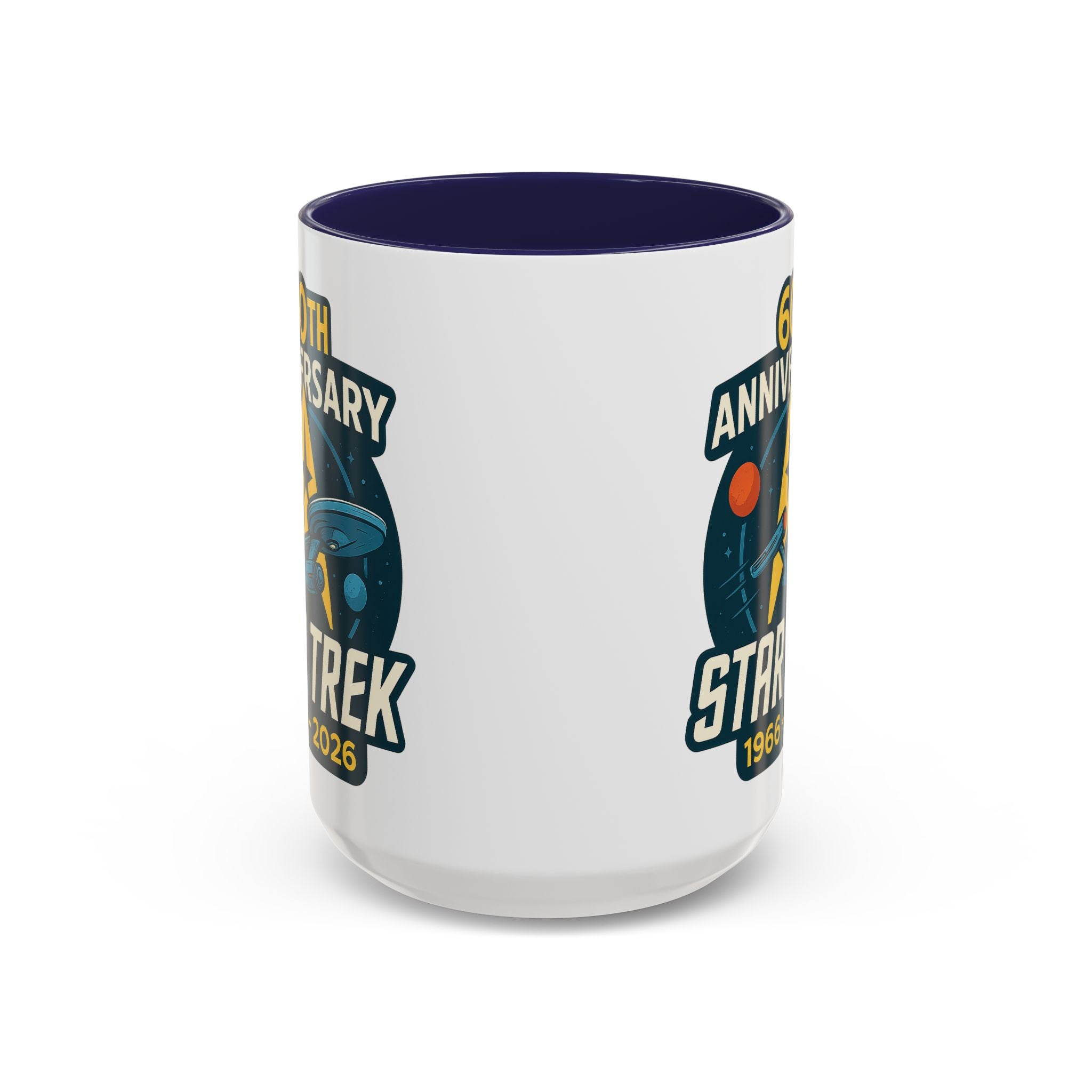 Coffee Mug - Retro Starship Anniversary Design